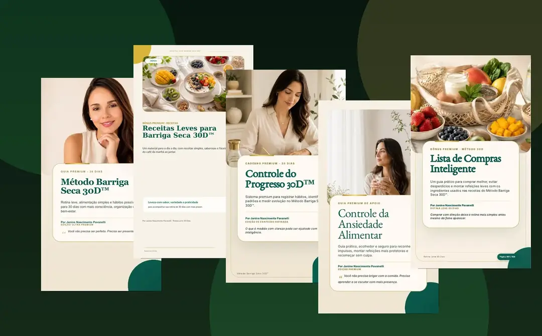 Conjunto de capas dos materiais digitais do pacote premium