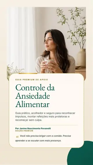 Capa Controle da Ansiedade Alimentar